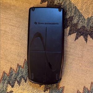 Texas Instruments Black Calculator Cover with Embossed Graph Motif